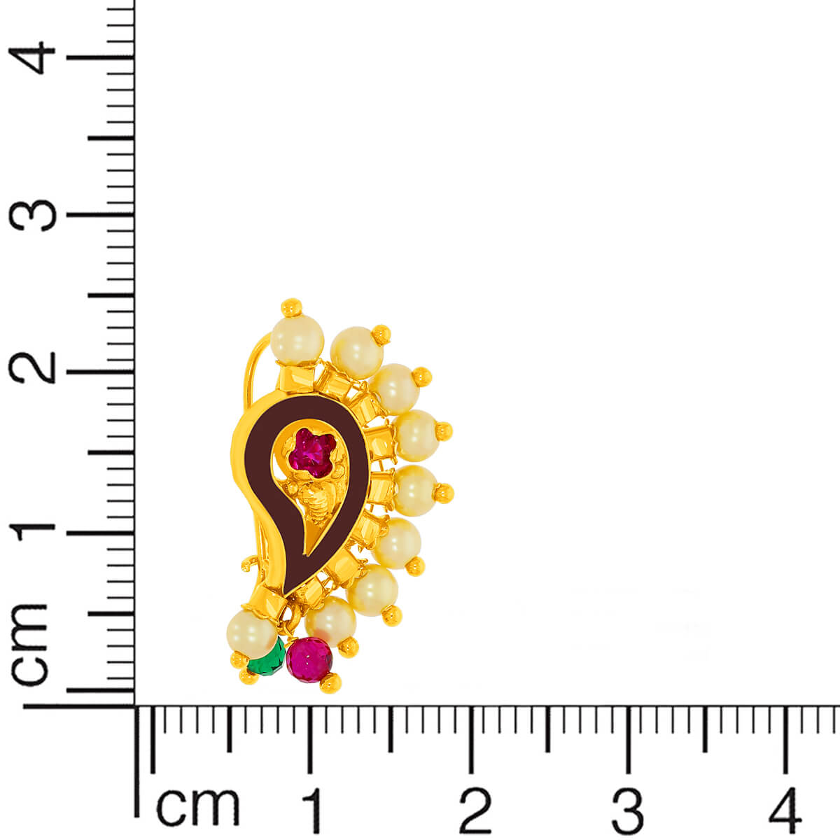 Bright Charm Paisley Gold Nath