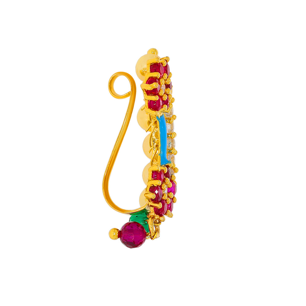 Cheerful Floral Gold Nath