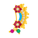 Prismatic Floral Grace Gold Nath