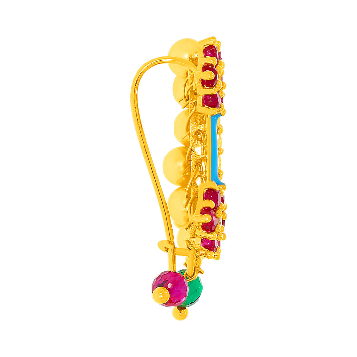 Prismatic Floral Grace Gold Nath