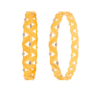 Chevron Glow Gold Bangle