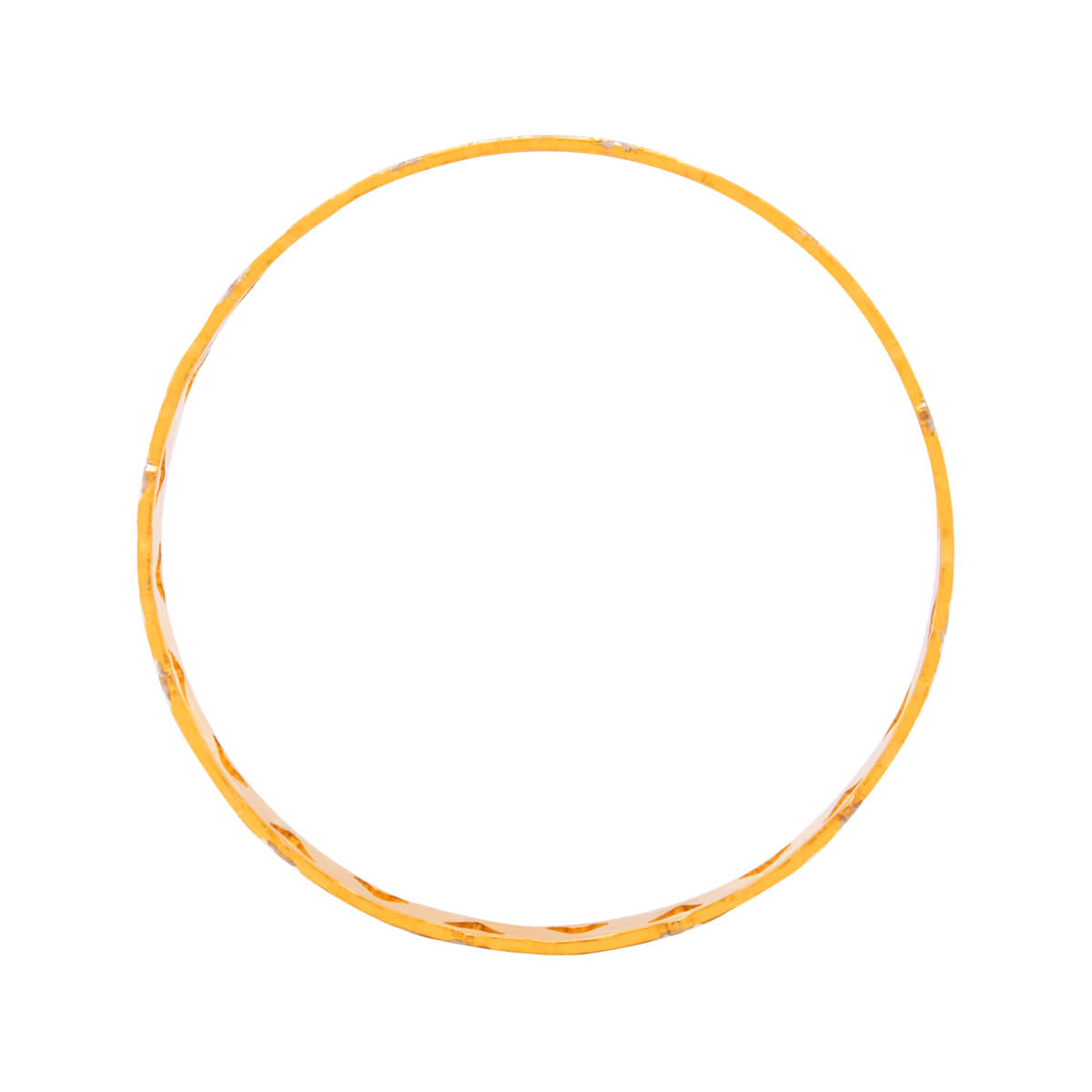 Chevron Glow Gold Bangle