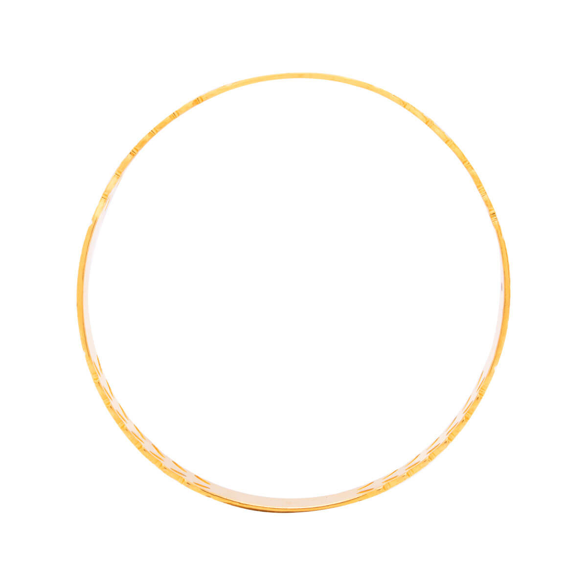 Edgy Glow Gold Bangle