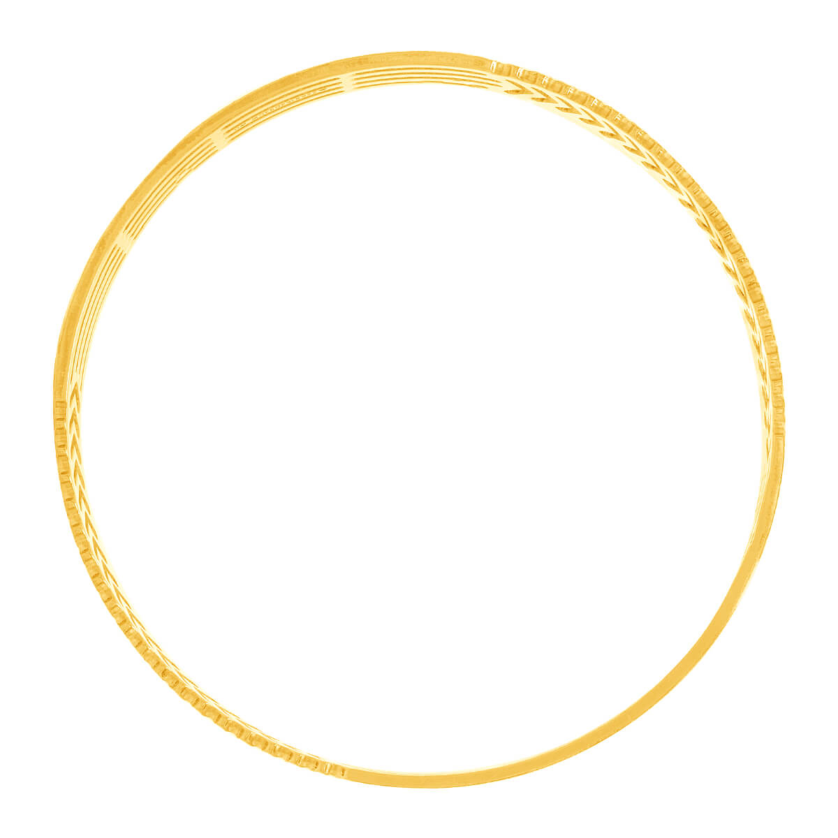 Gleaming Gold Blossom Charm Bangle