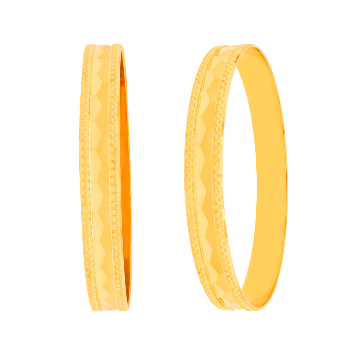 Slender Lustrous Gold Bangle