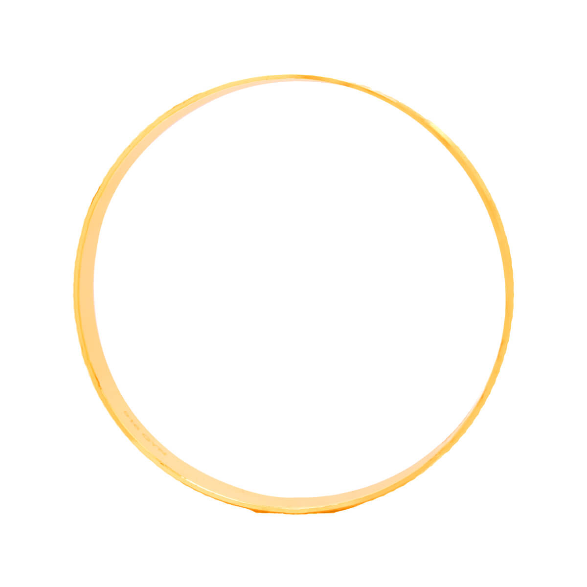 Slender Lustrous Gold Bangle