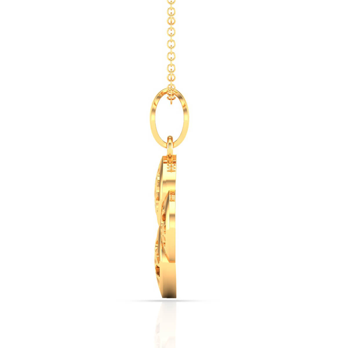 Charming Petal Grace Gold Pendant