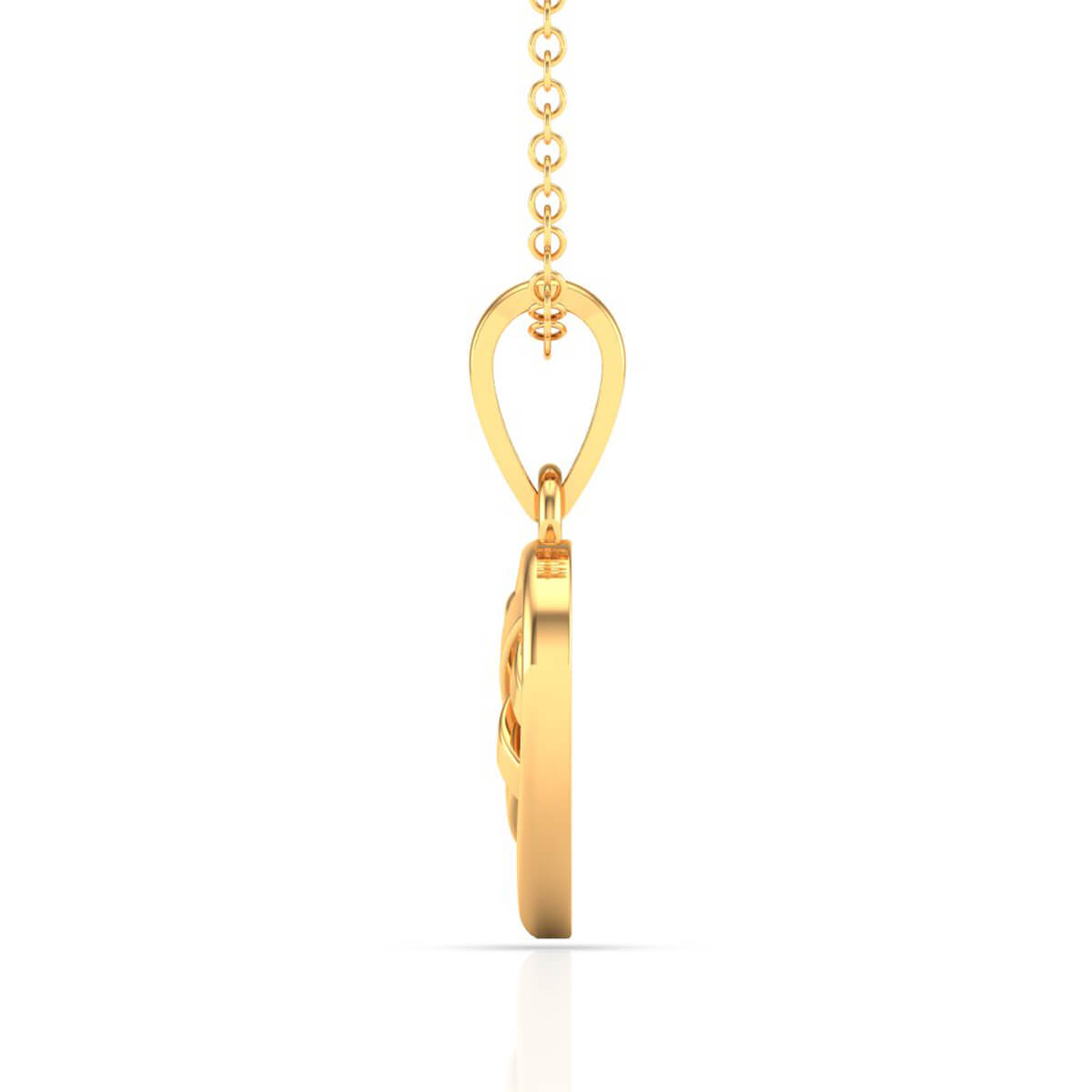 Charming Elegance Gold Heart Pendant