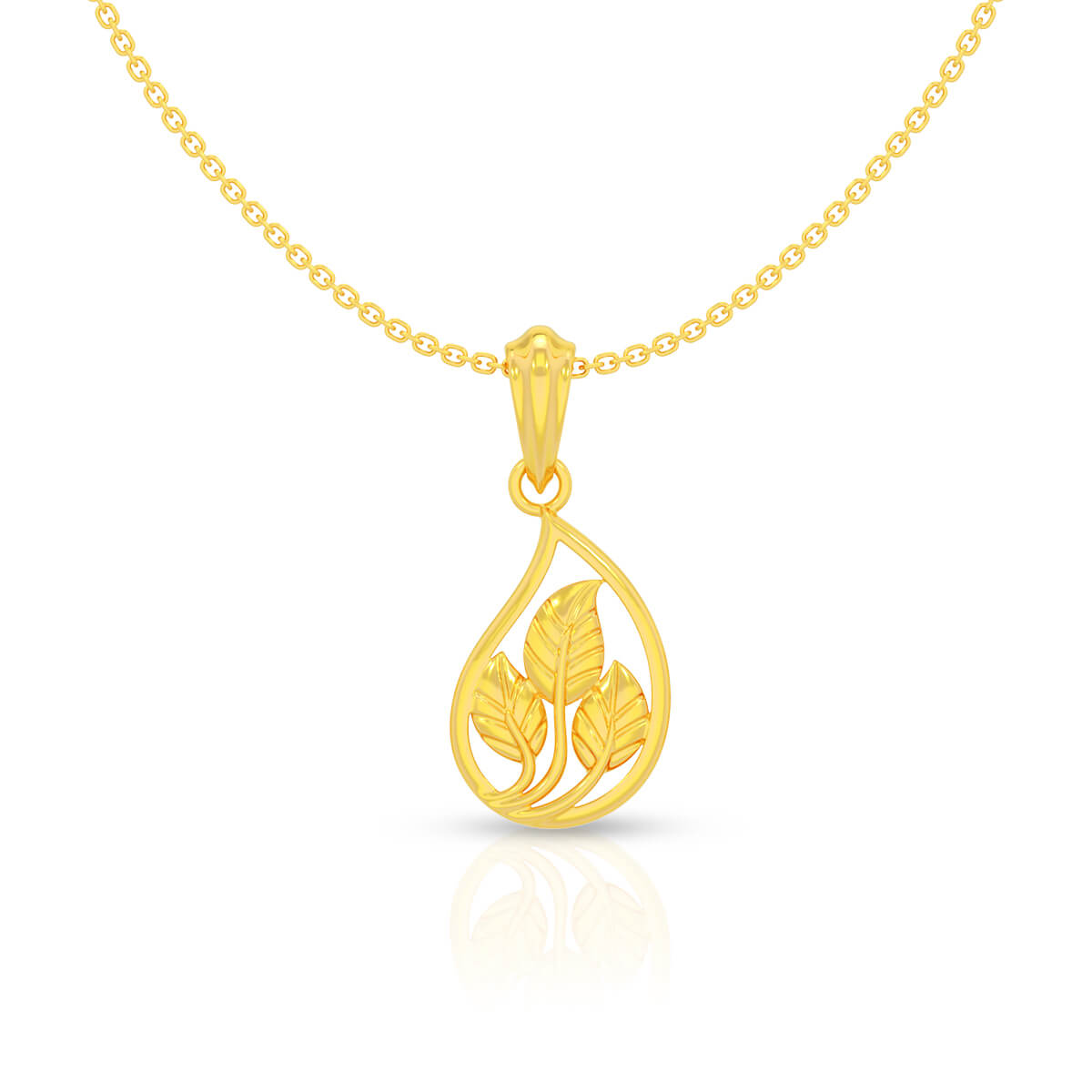Autumn Glow 22K Gold Pendant Set