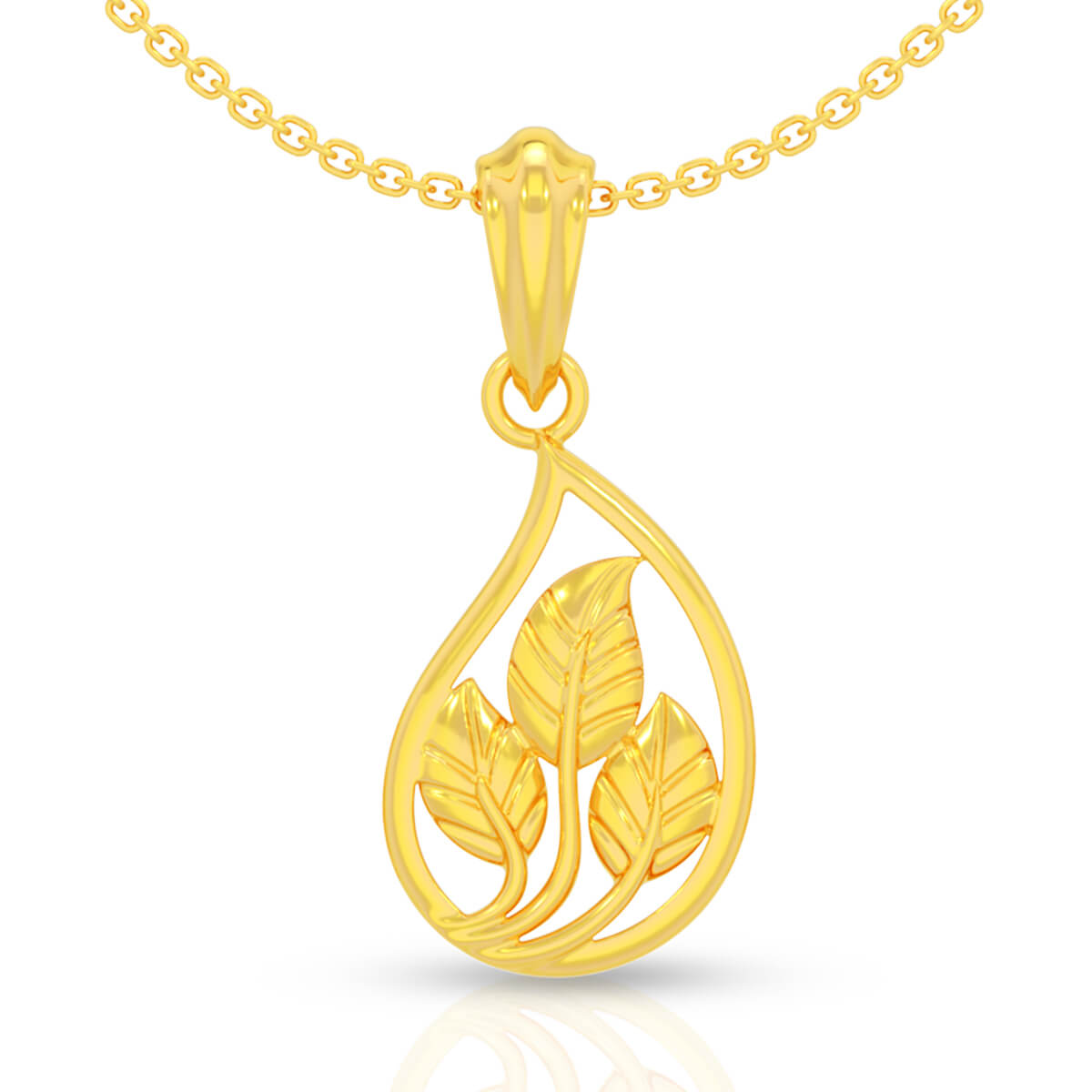 Autumn Glow 22K Gold Pendant Set