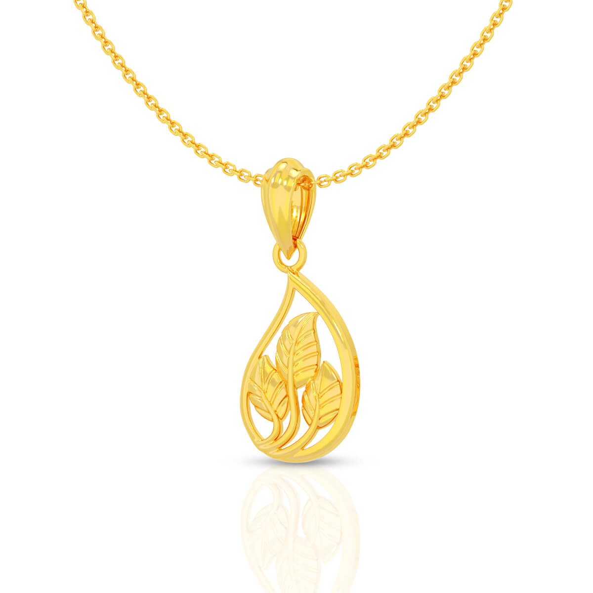 Autumn Glow 22K Gold Pendant Set