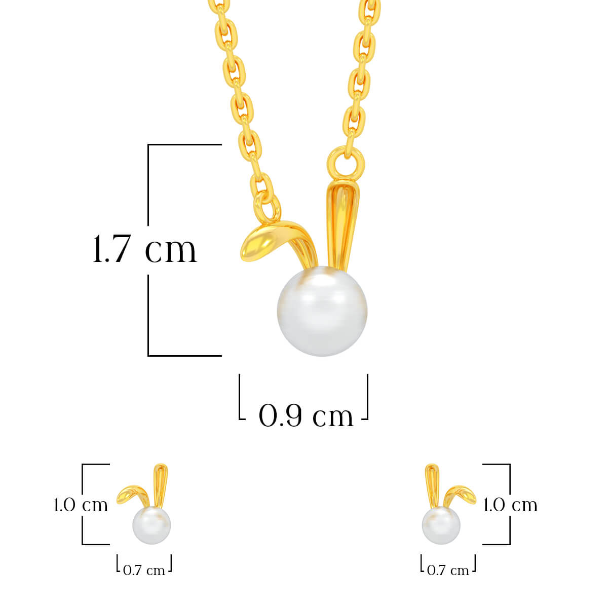 Pure Grace 22K Gold Pendant Set