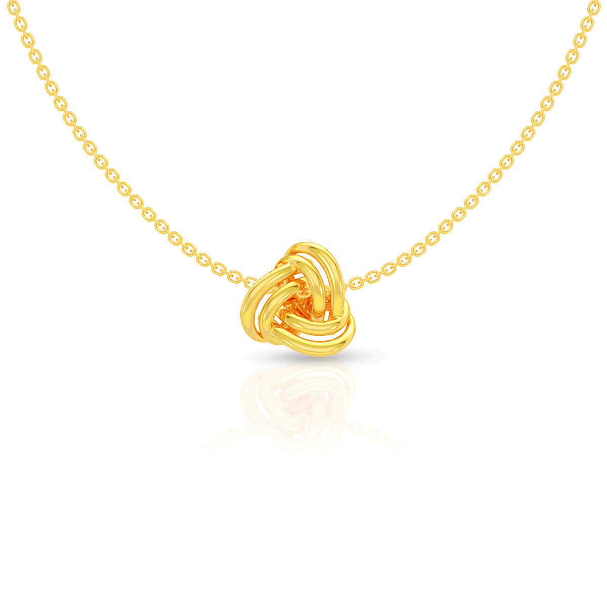 Mesmeric Bloom 22K Gold Pendant Set