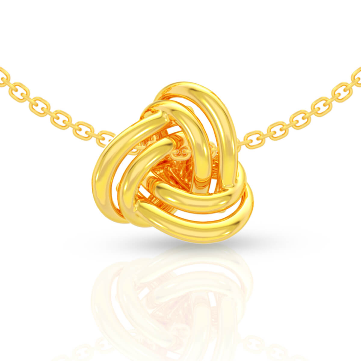 Mesmeric Bloom 22K Gold Pendant Set
