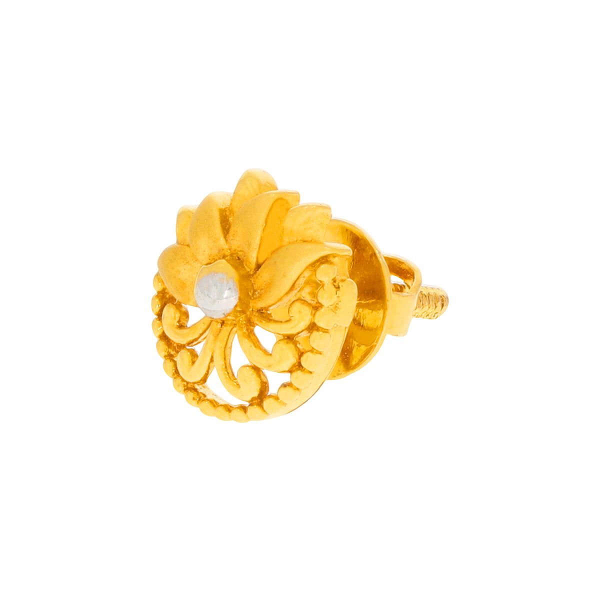 Charming Flora Petals Gold Pendant Set