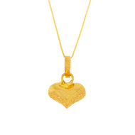 Cheerful Glow Golden Heart Pendant
