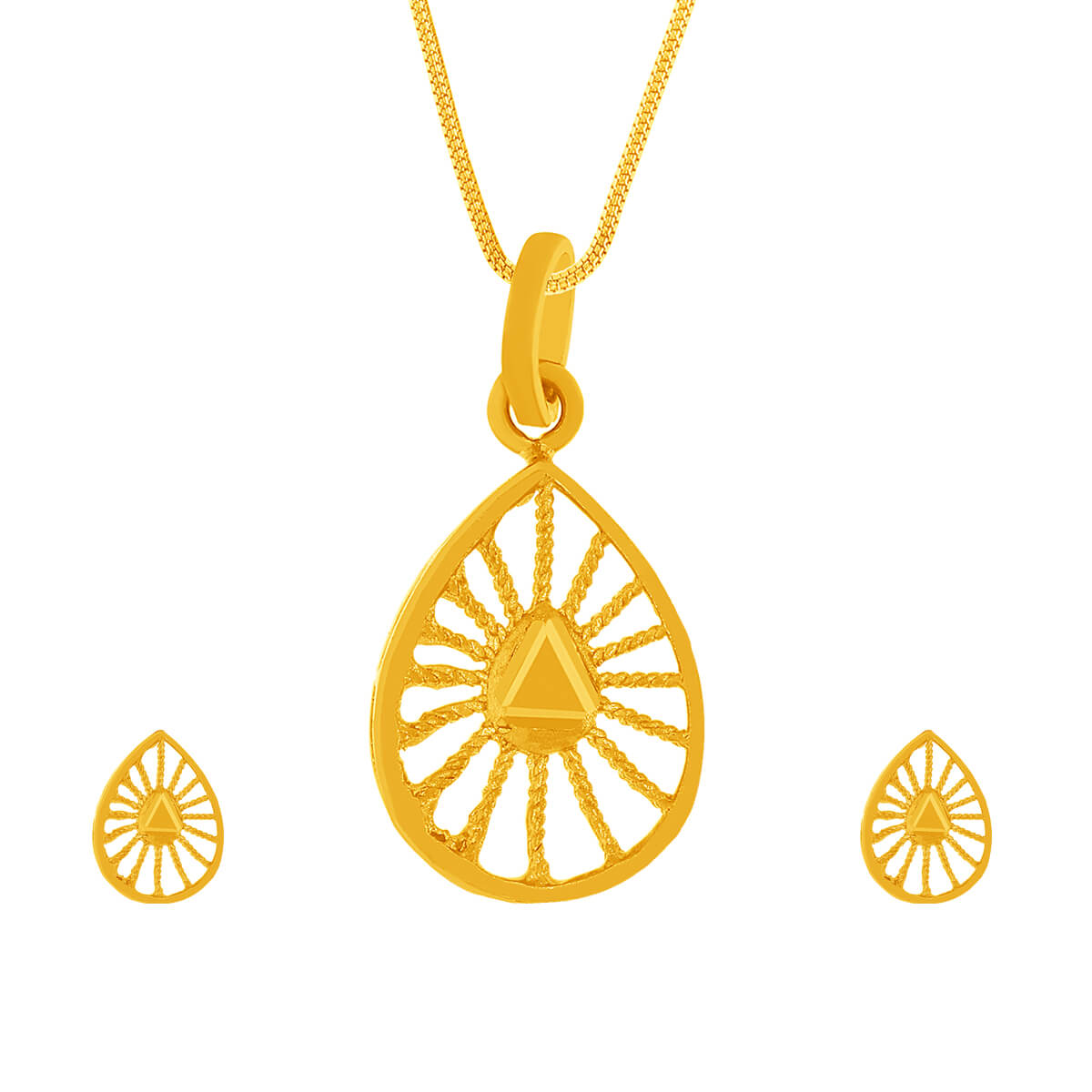 Cheerful Grace Gold Pendant Set