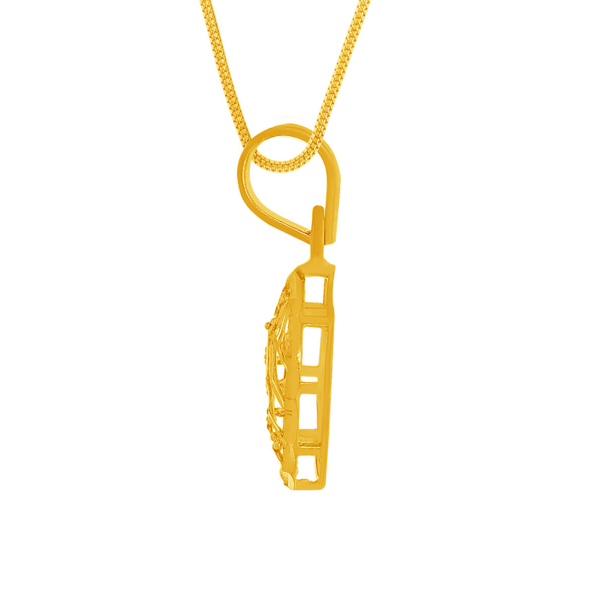 Simple Charm Gold Pendant Set