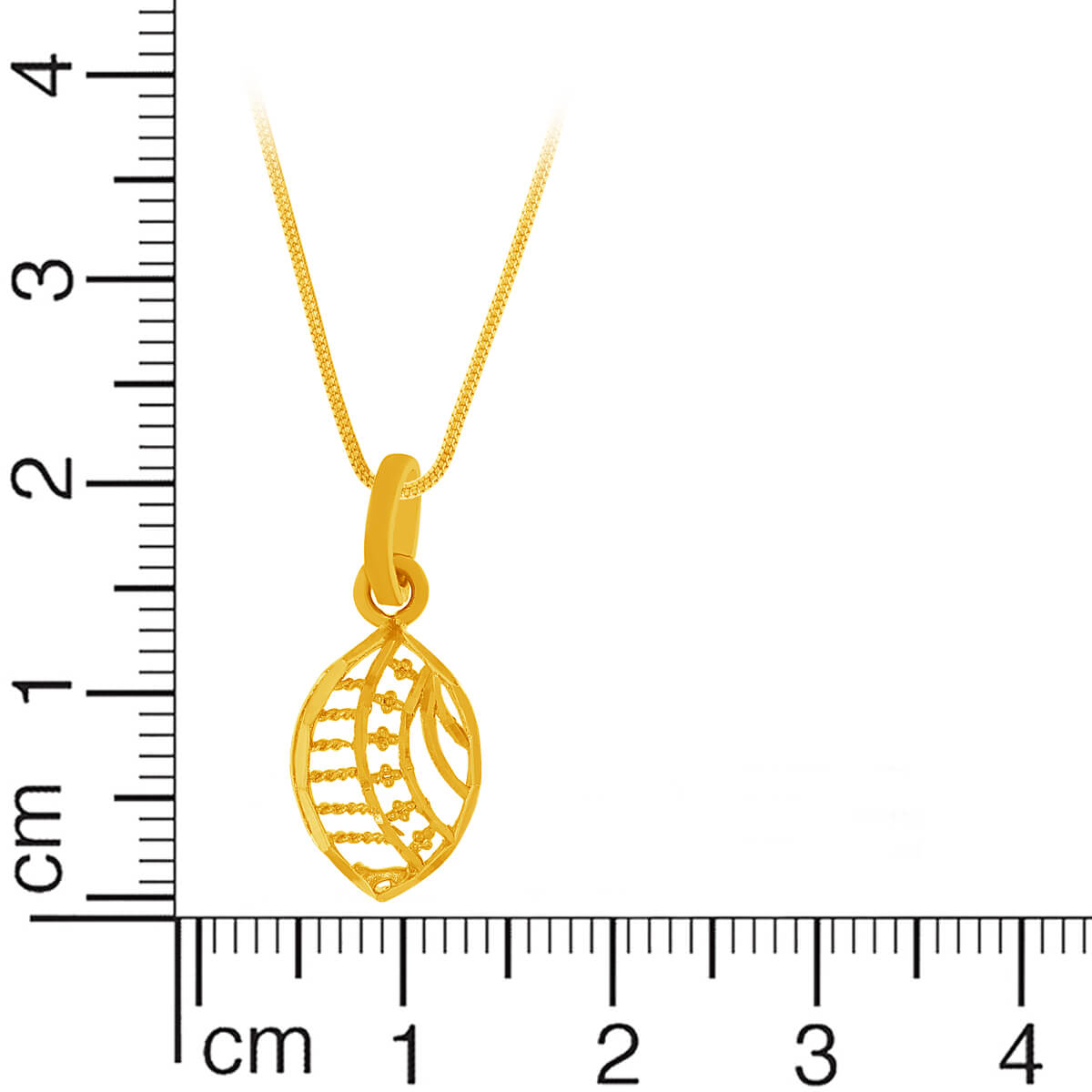 Simple Charm Gold Pendant Set