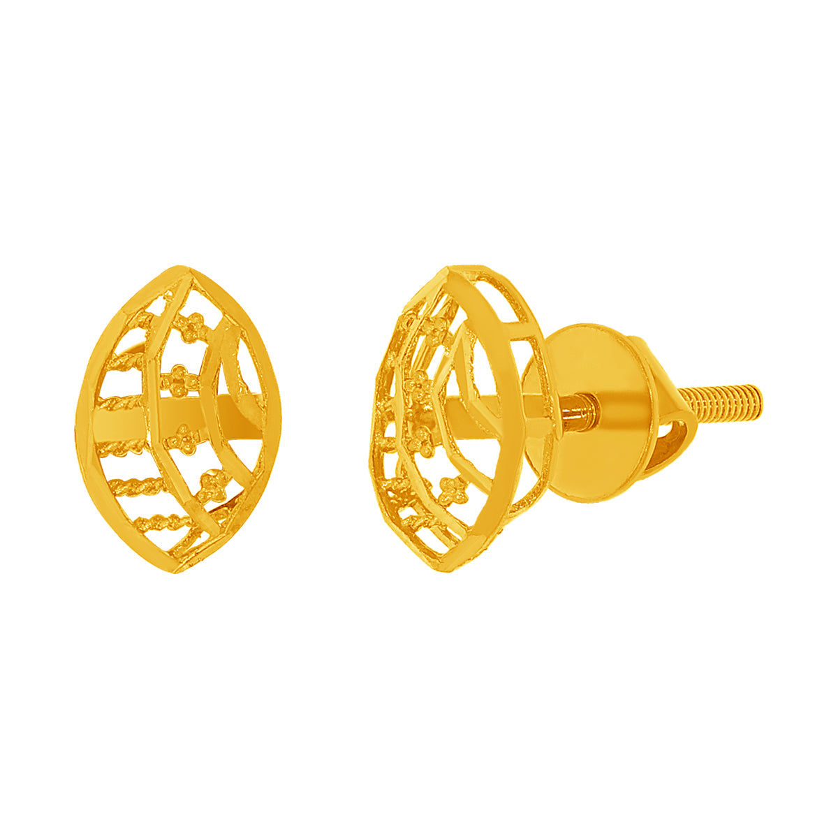 Simple Charm Gold Pendant Set