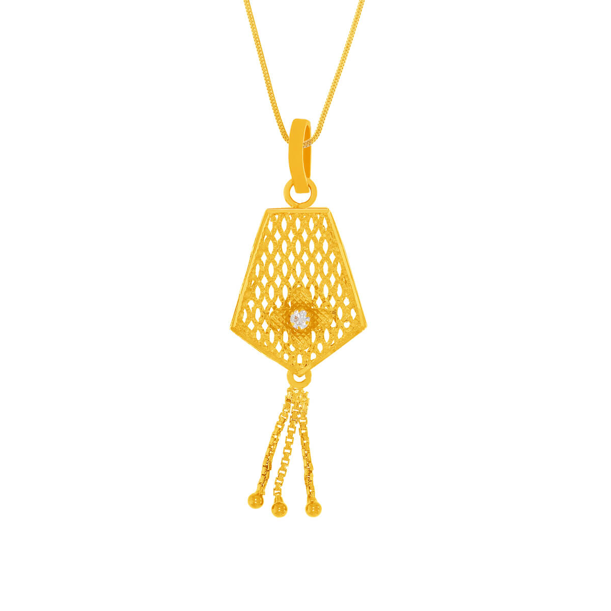 Pure Elegance Gold Pendant Set