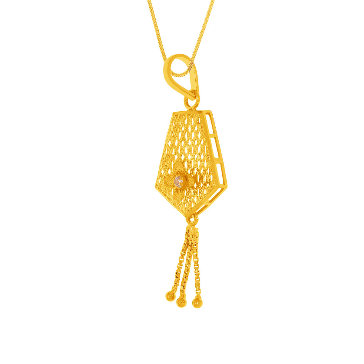 Pure Elegance Gold Pendant Set