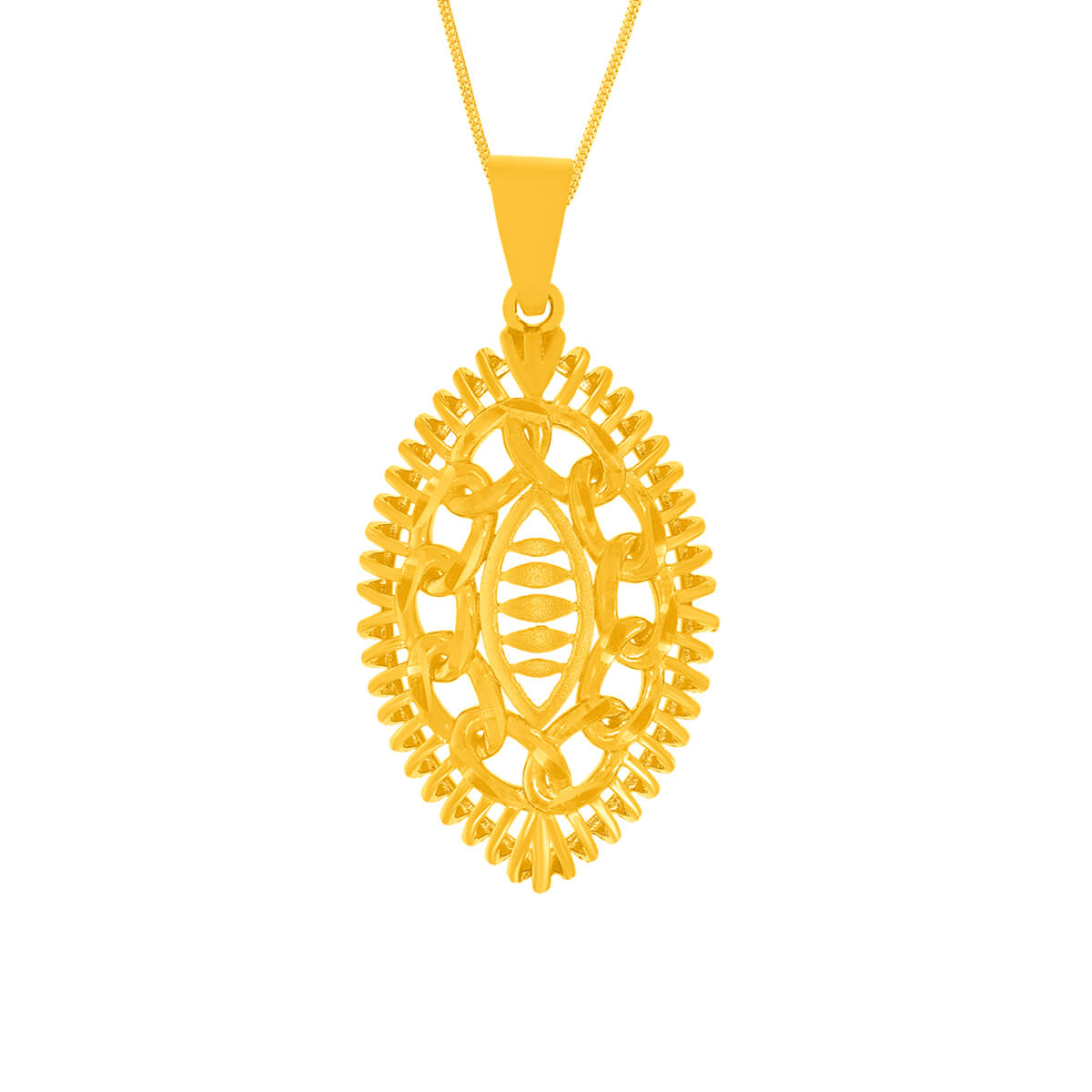 Natural Charm Gold Pendant Set
