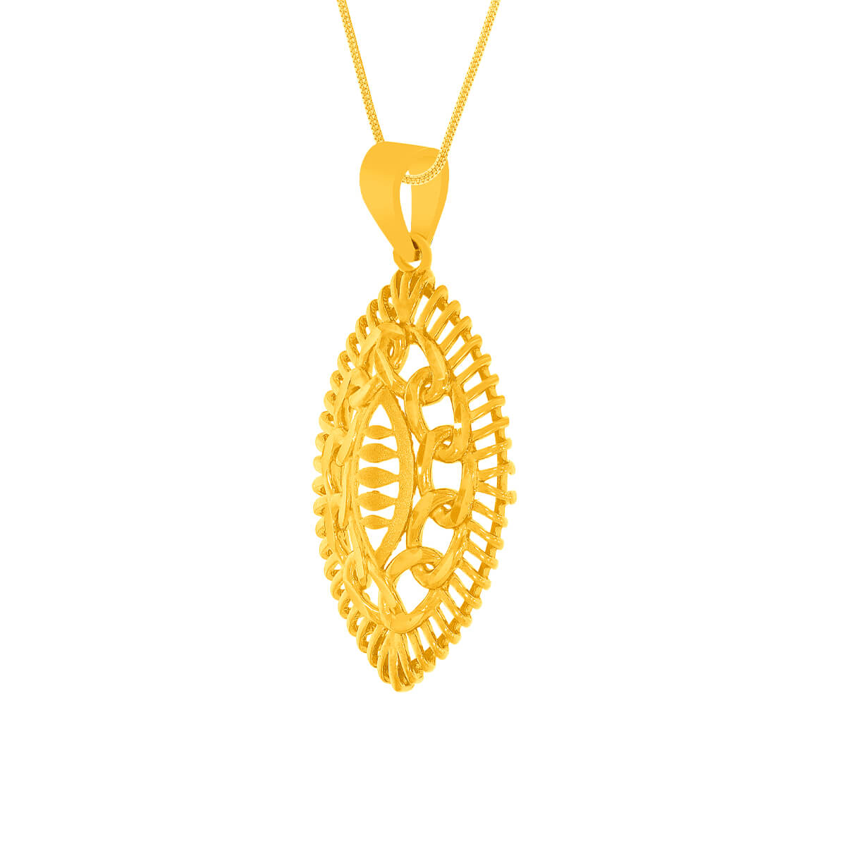 Natural Charm Gold Pendant Set