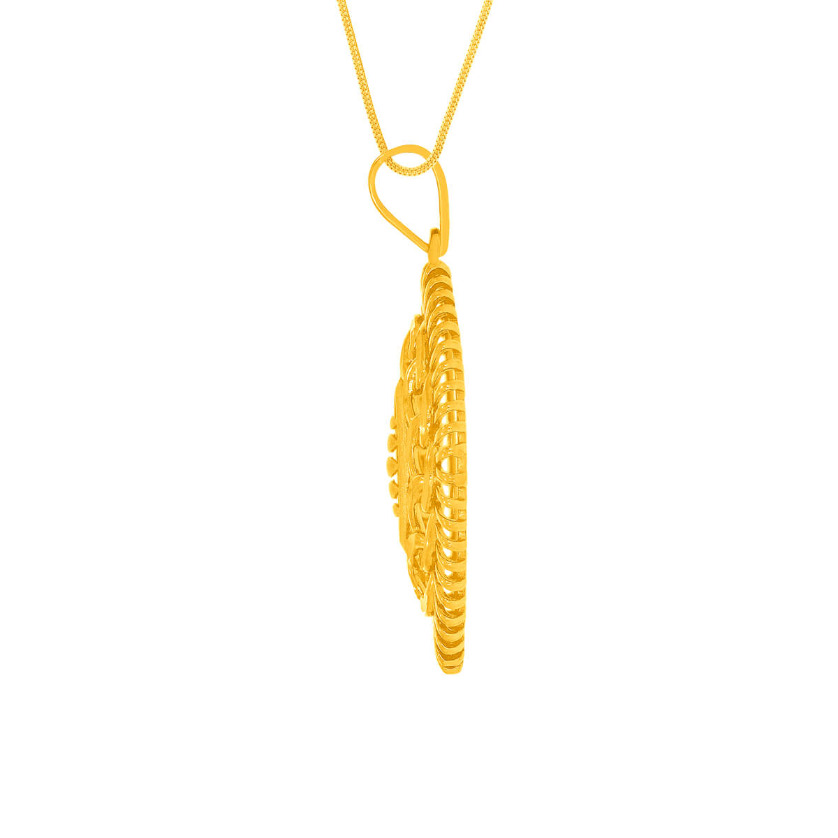 Natural Charm Gold Pendant Set