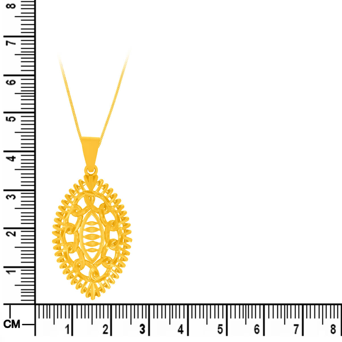 Natural Charm Gold Pendant Set