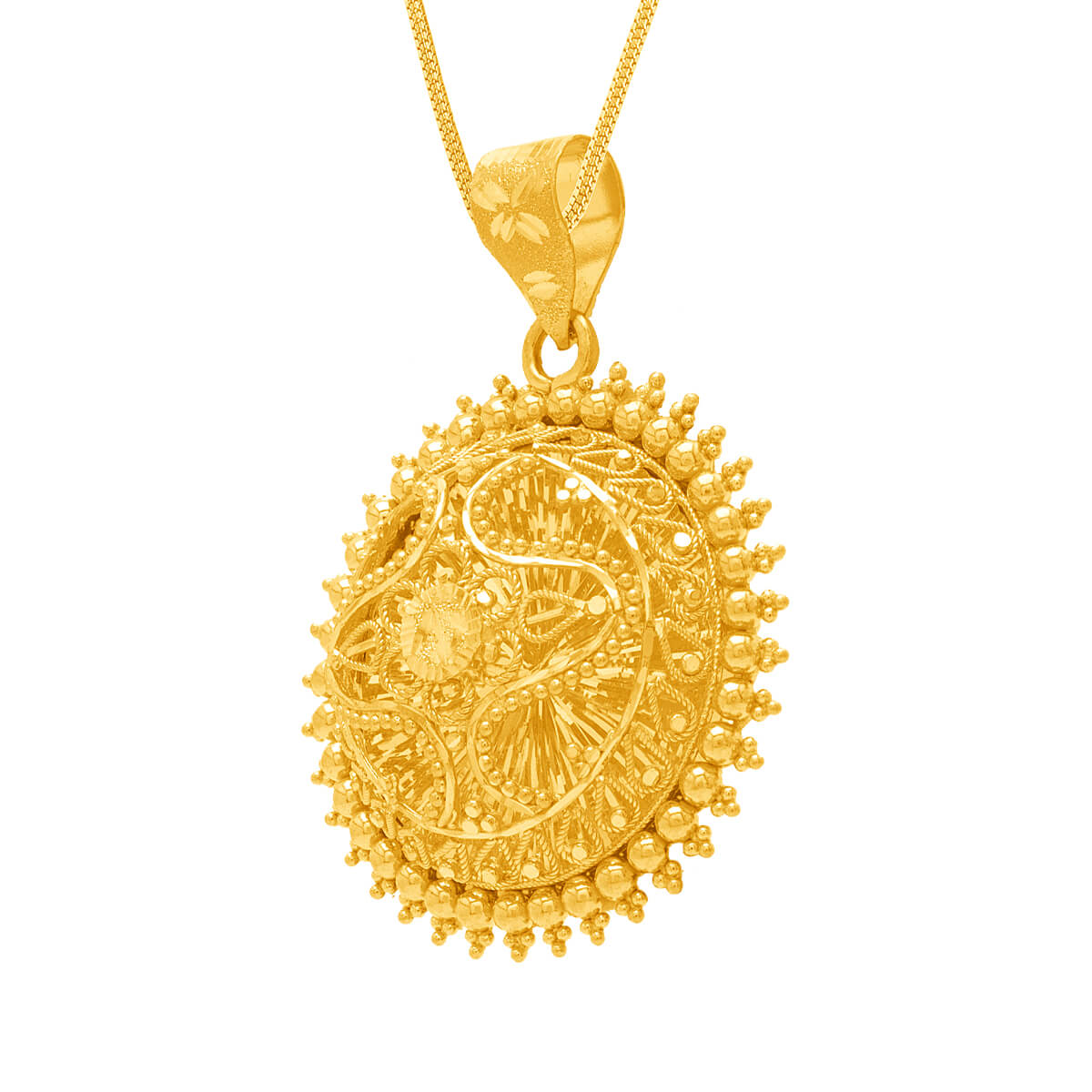 Vintage Flair Gold Pendant Set
