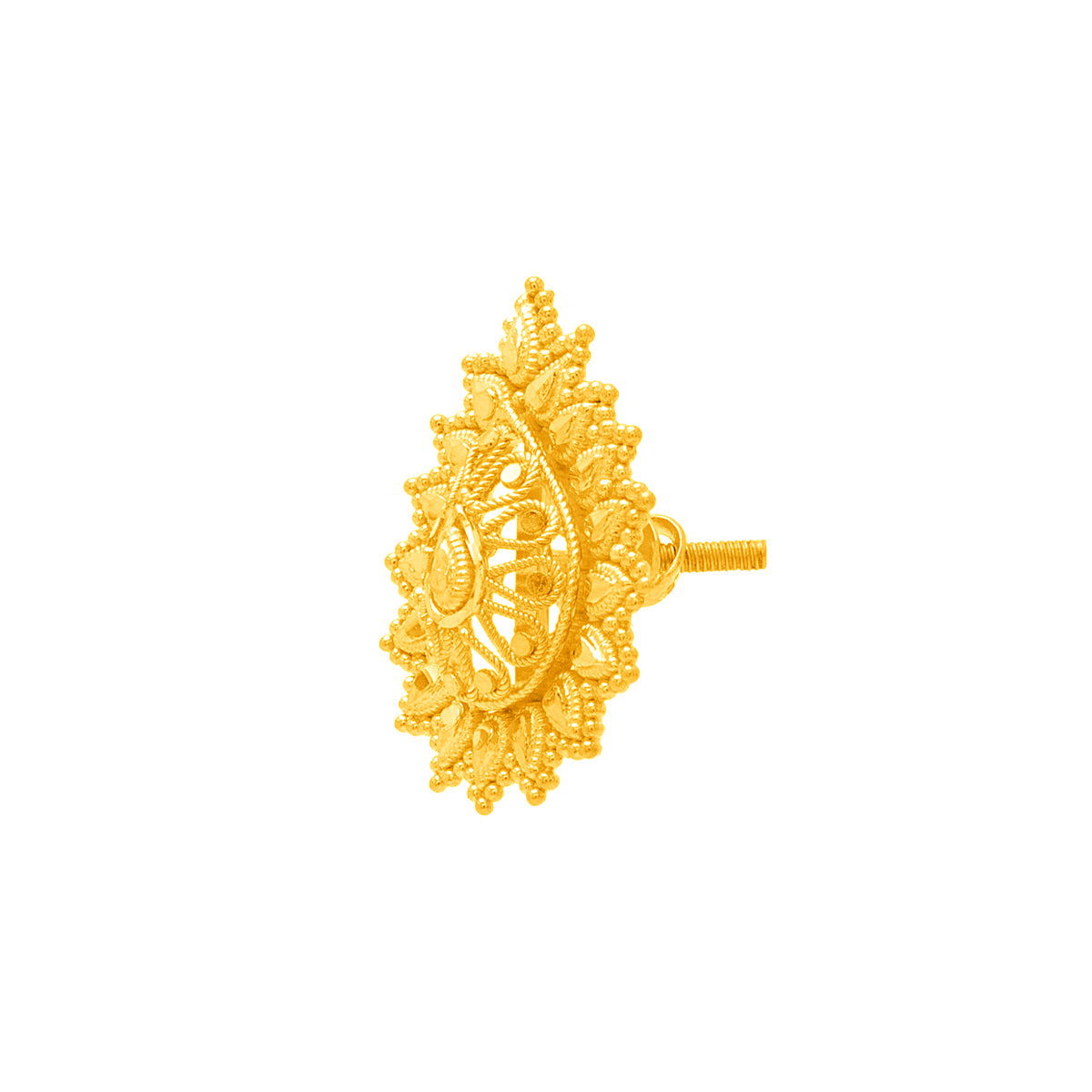 Classical Paisley Glow Gold Pendant Set