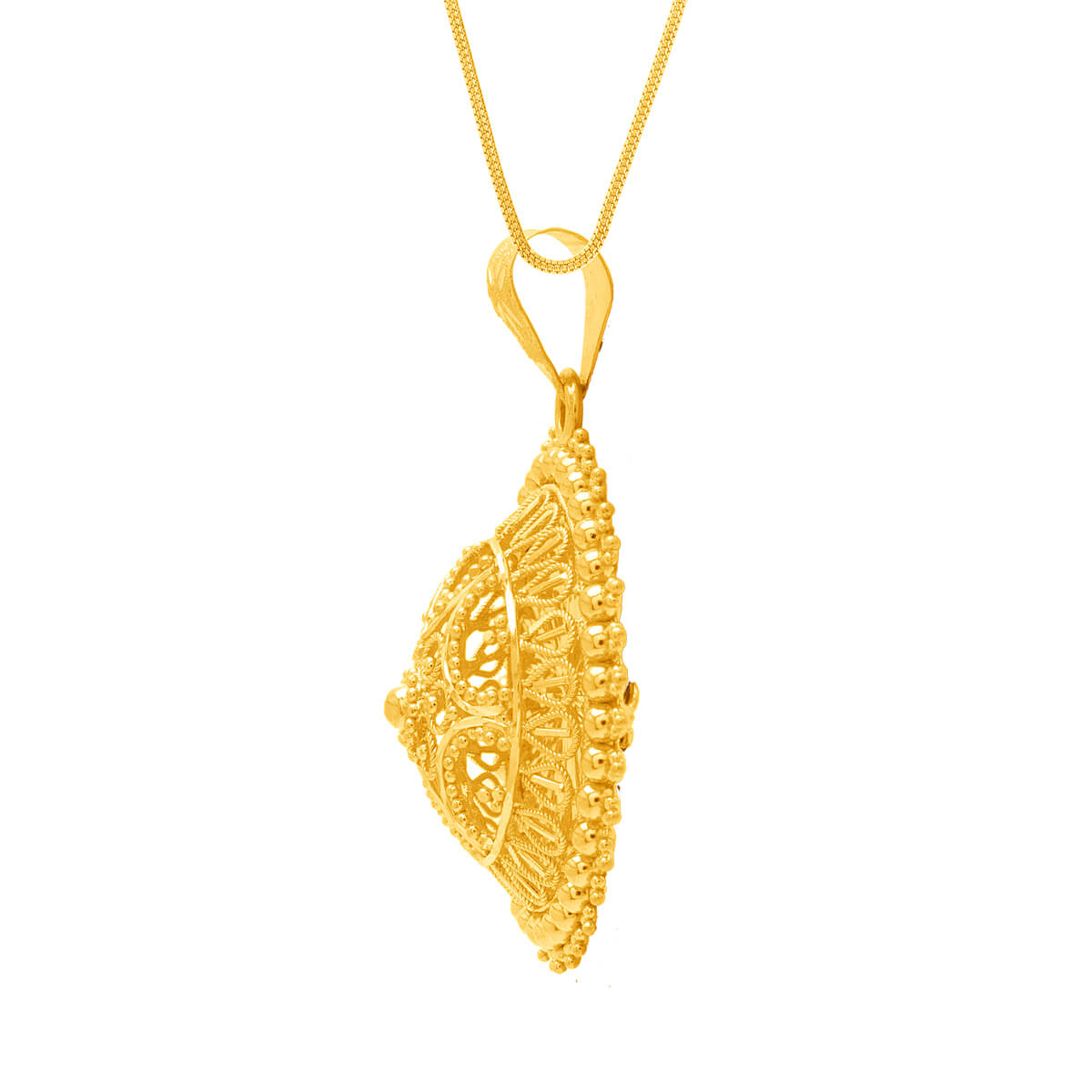Captivating Elegance Gold Pendant Set