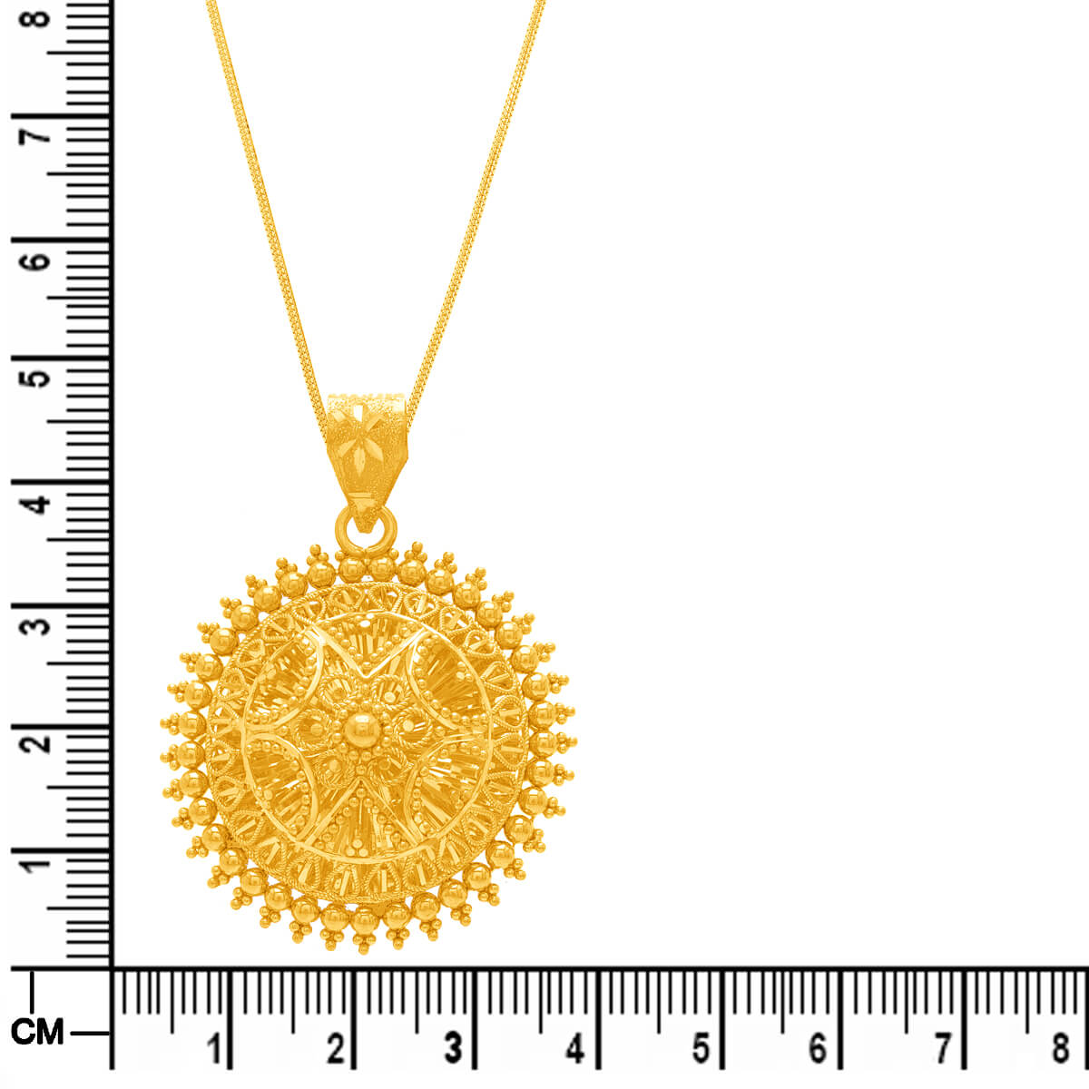 Captivating Elegance Gold Pendant Set
