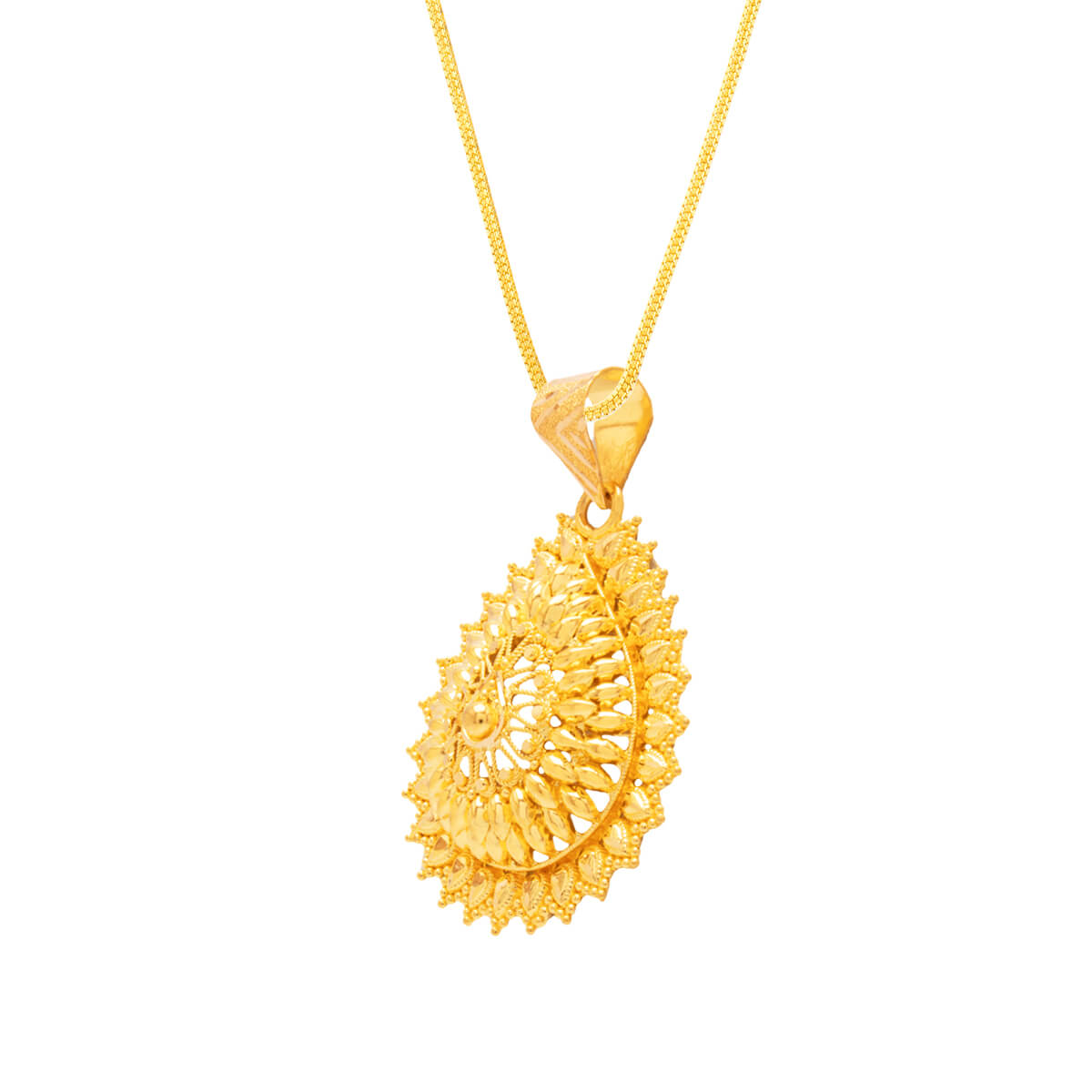 Alluring Charm Gold Pendant Set