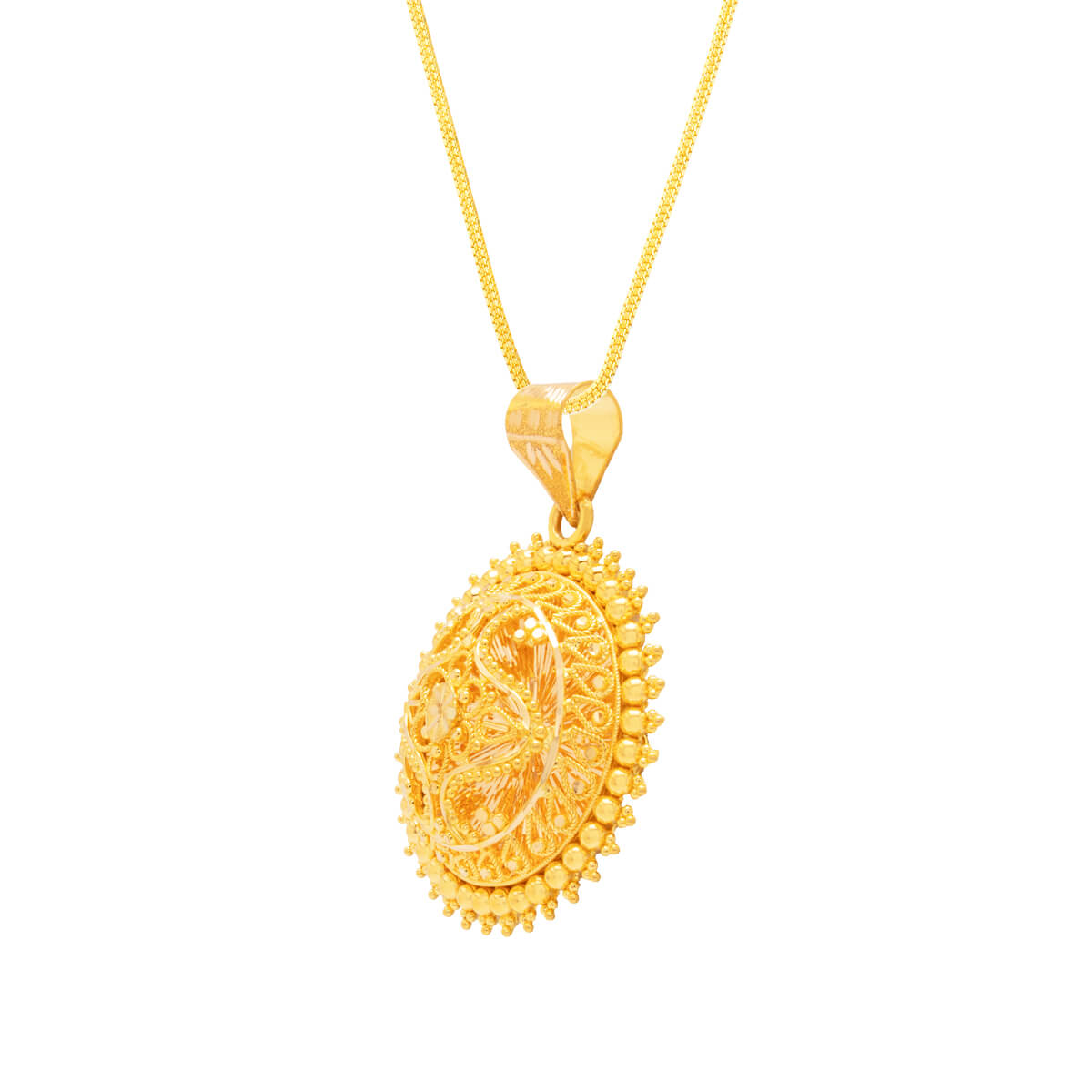 Captivating Glow Gold Pendant Set