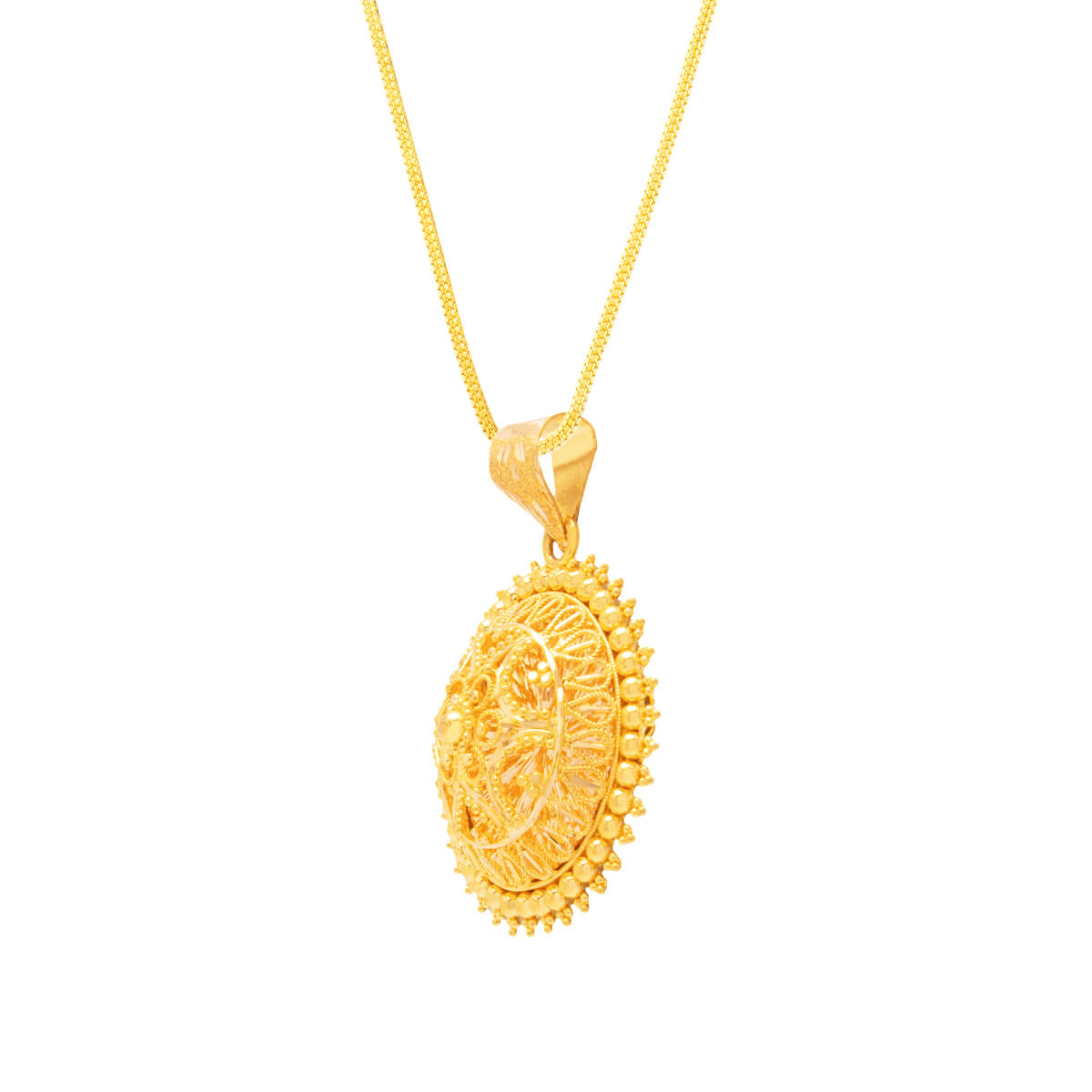 Golden Classical Grace Gold Pendant Set