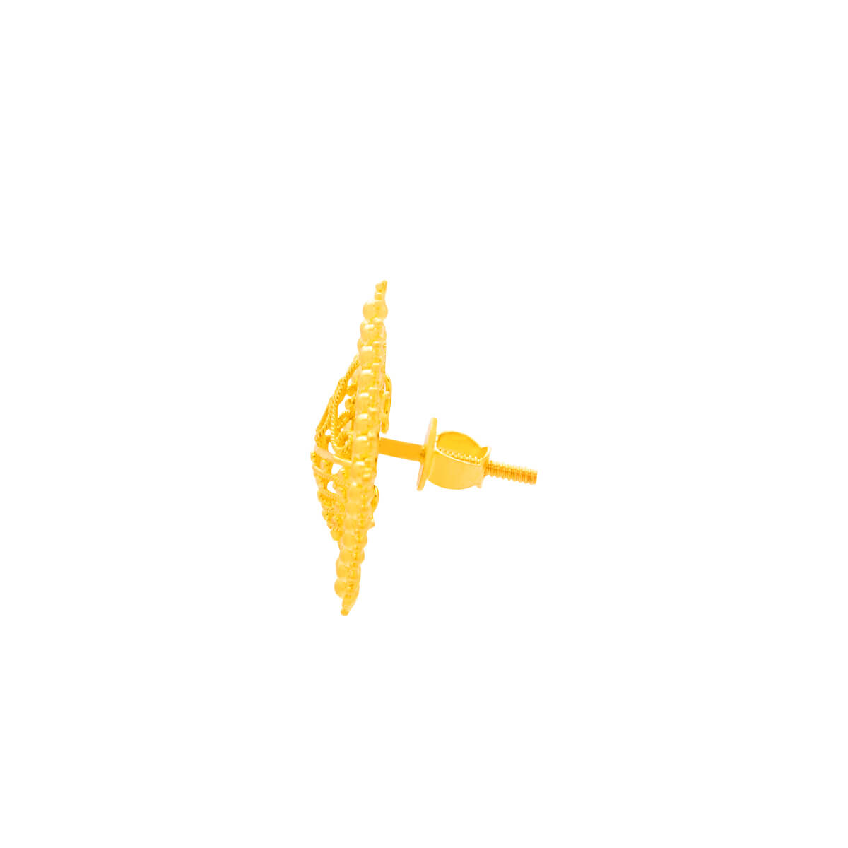 Gleaming Bold Square Gold Pendant Set