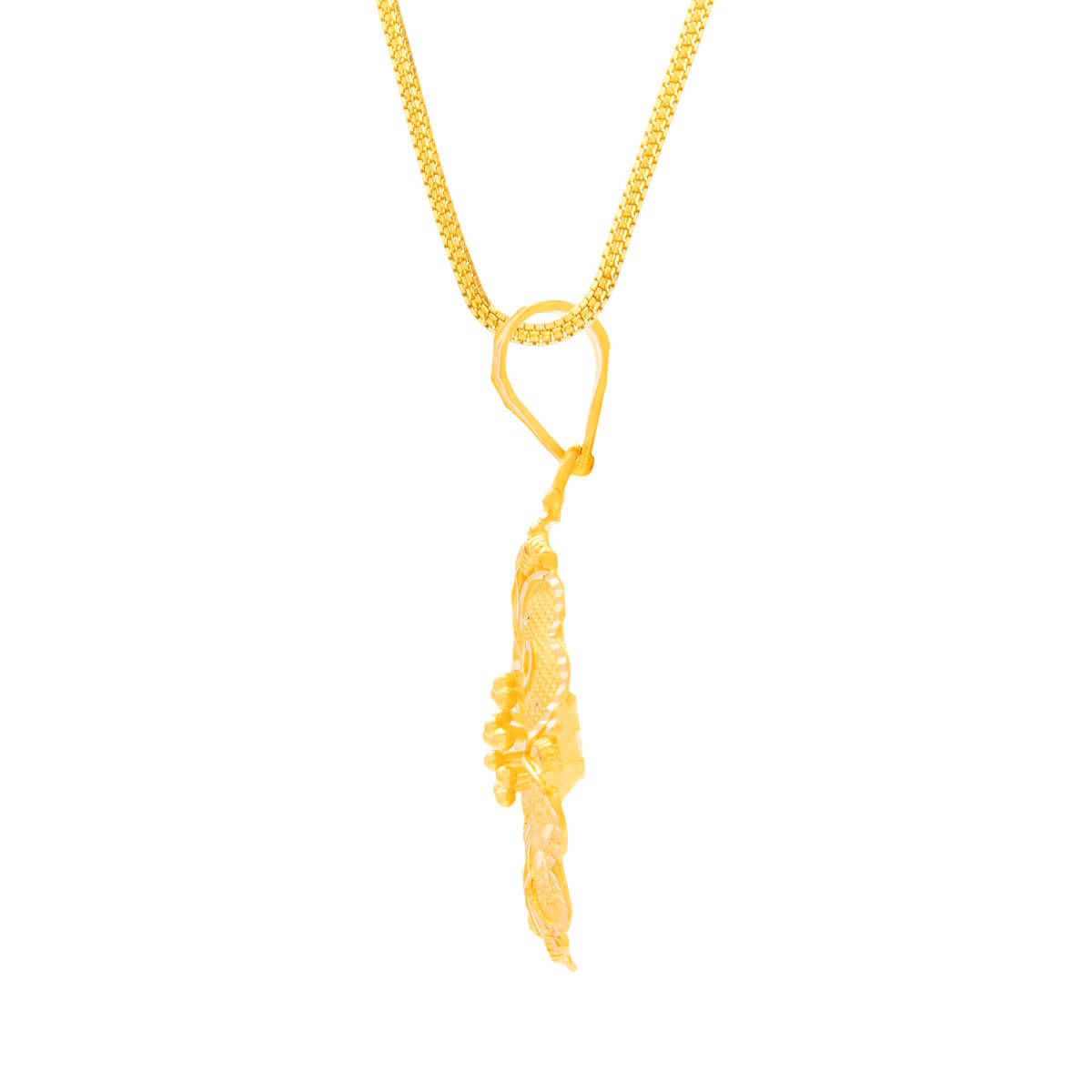 Delicate Daisy Charm Gold Pendant Set
