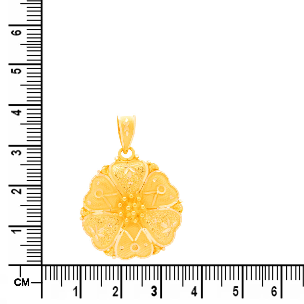 Delicate Daisy Charm Gold Pendant Set