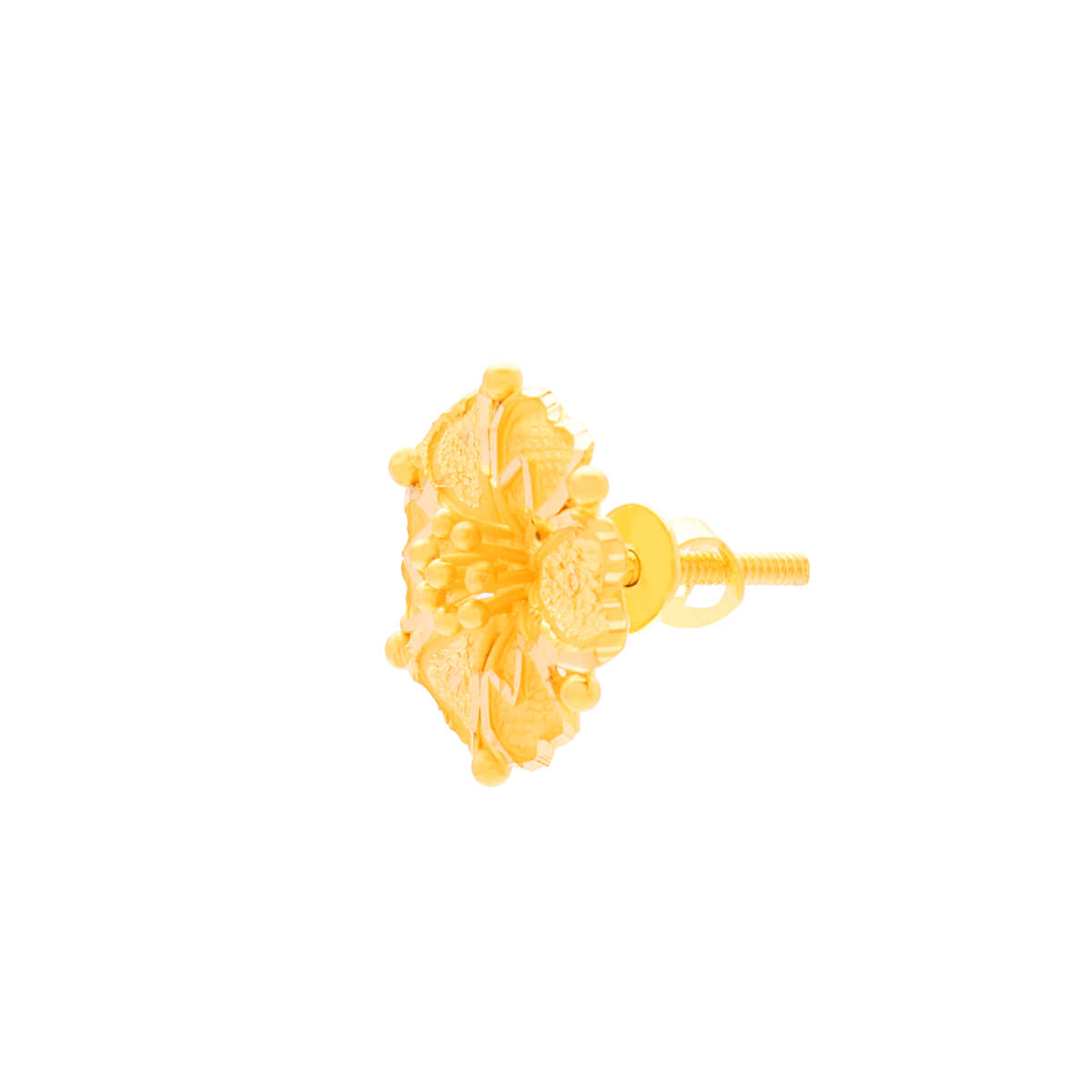 Delicate Daisy Charm Gold Pendant Set