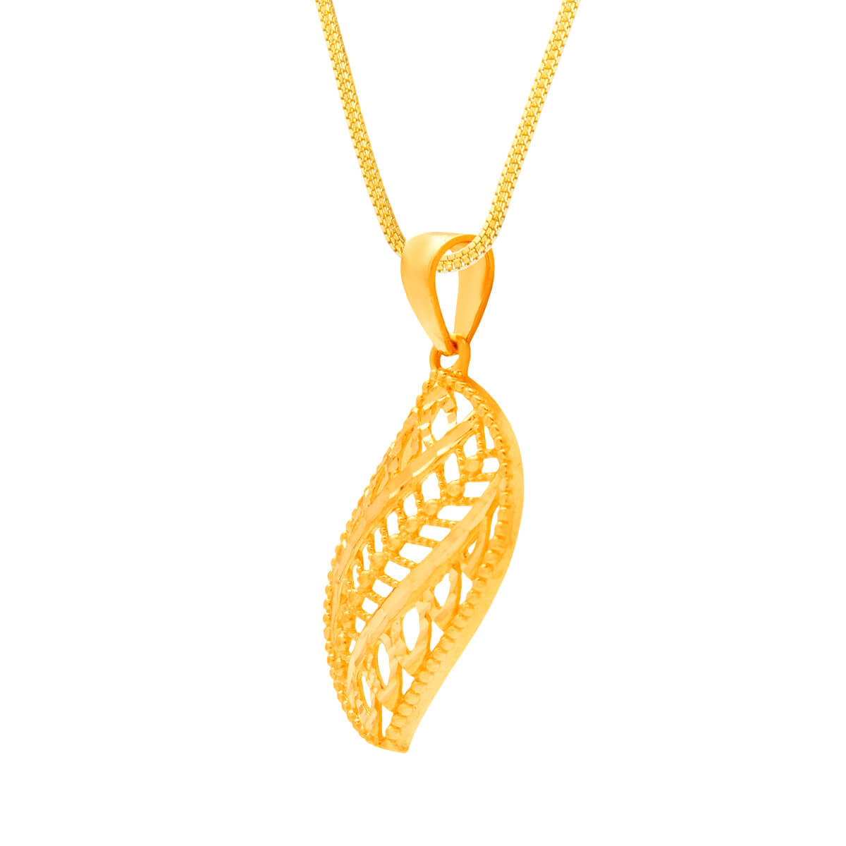 Contemporary Charm Gold Pendant Set