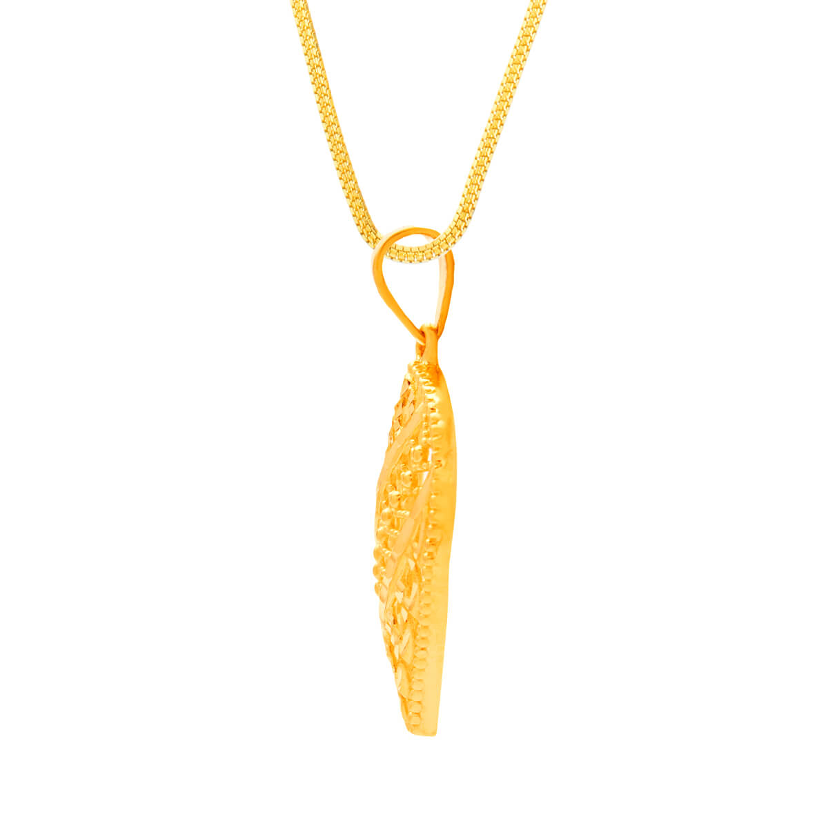 Contemporary Charm Gold Pendant Set
