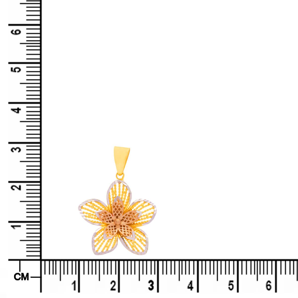 Soft Blossom Charm Gold Pendant Set