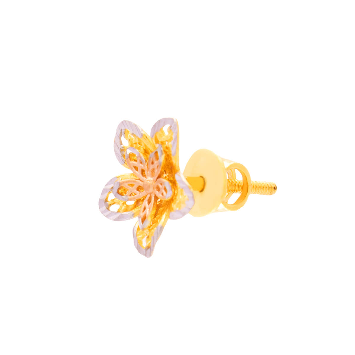 Soft Blossom Charm Gold Pendant Set