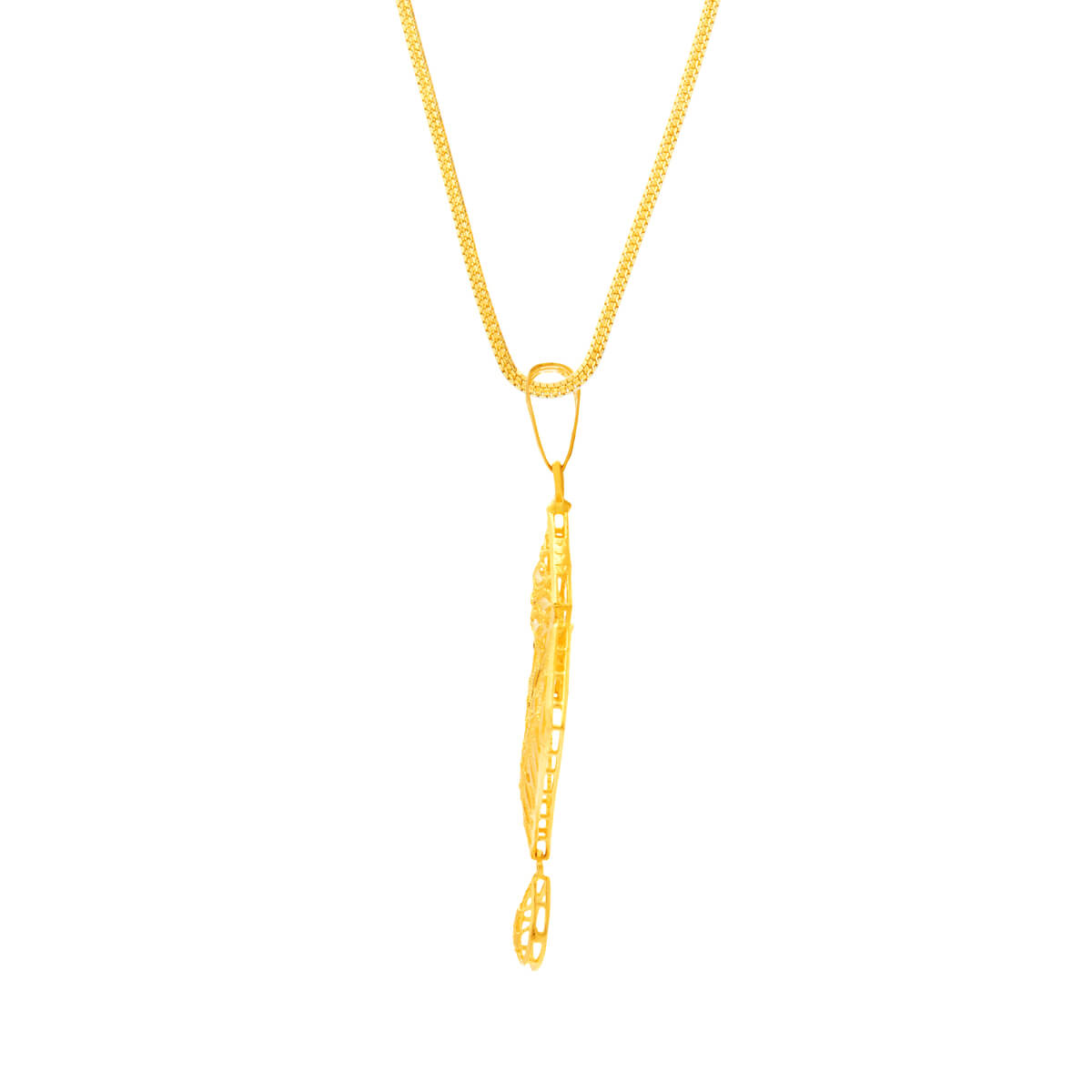Gold Pendant Set with Graceful Charm