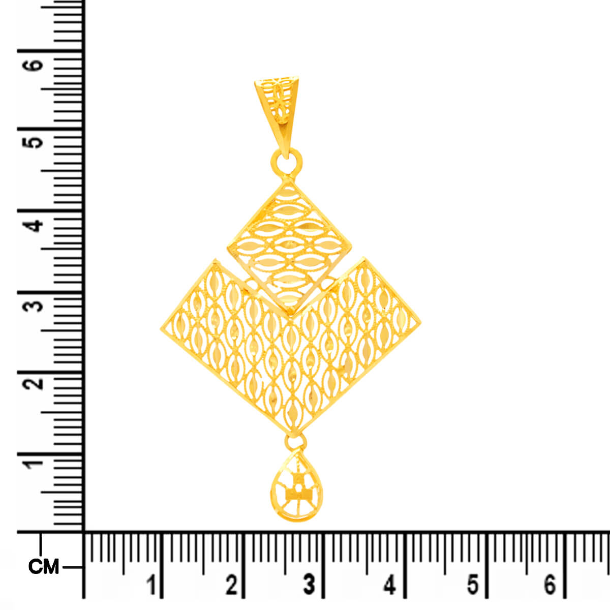 Gold Pendant Set with Graceful Charm