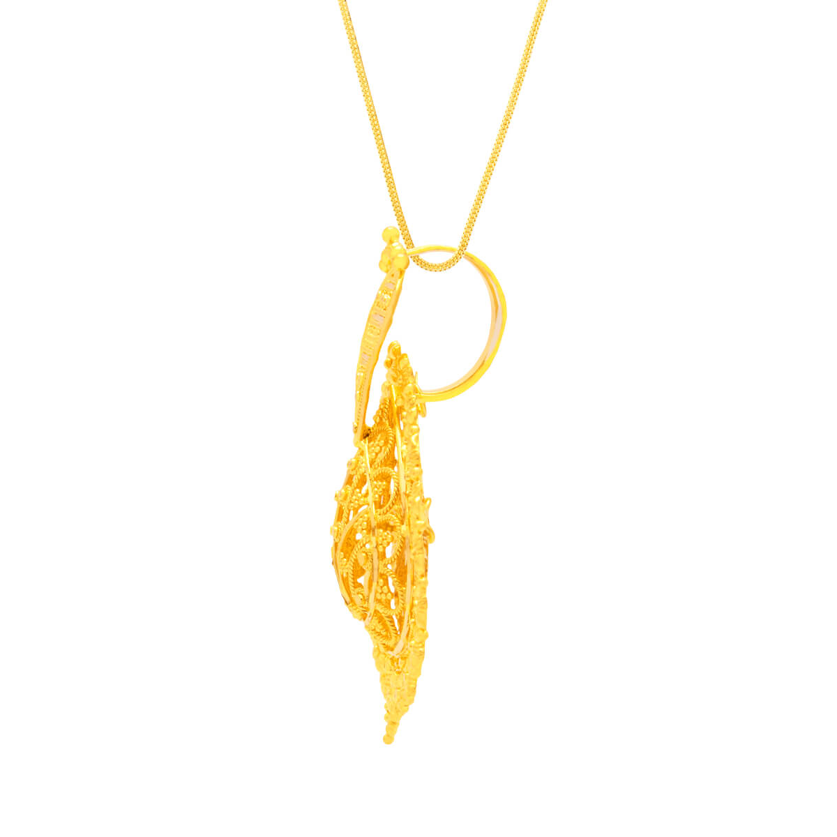 Majestic Gleam Gold Pendant Set