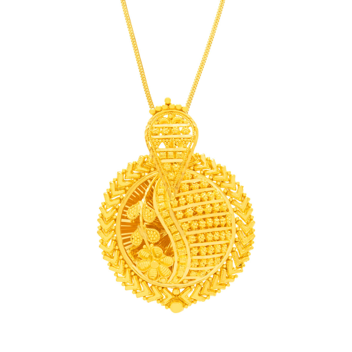 Mesmerizing Charm Gold Pendant Set