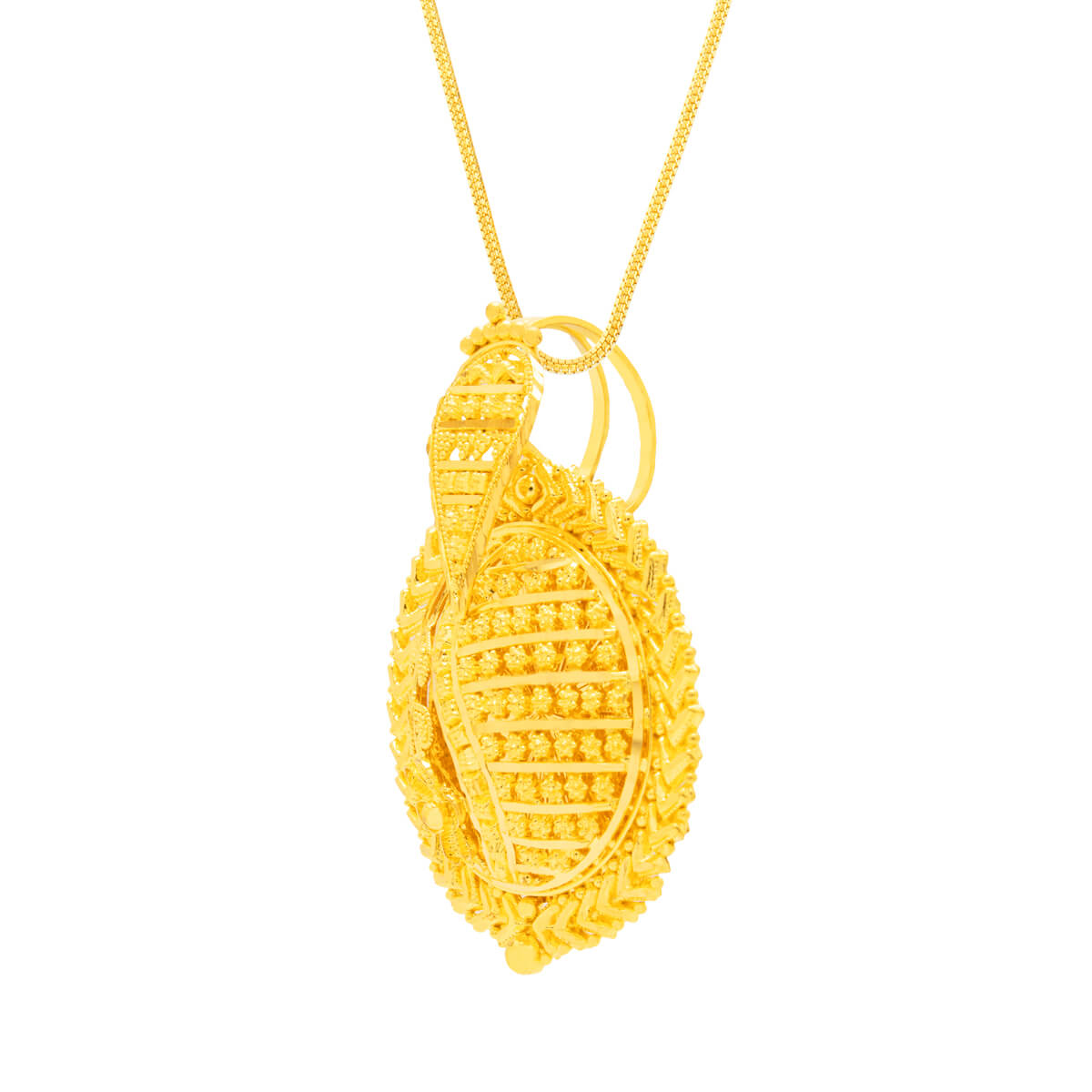 Mesmerizing Charm Gold Pendant Set